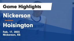 Nickerson  vs Hoisington  Game Highlights - Feb. 17, 2023