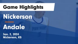 Nickerson  vs Andale  Game Highlights - Jan. 2, 2024