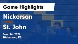 Nickerson  vs St. John  Game Highlights - Jan. 16, 2024