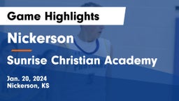 Nickerson  vs Sunrise Christian Academy Game Highlights - Jan. 20, 2024