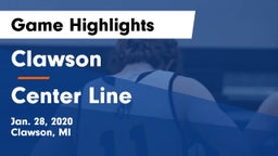 Clawson  vs Center Line  Game Highlights - Jan. 28, 2020