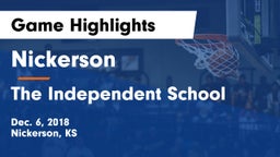Nickerson  vs The Independent School Game Highlights - Dec. 6, 2018