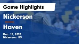 Nickerson  vs Haven  Game Highlights - Dec. 15, 2020