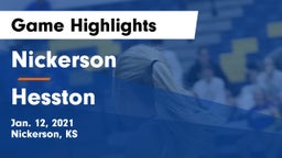 Nickerson  vs Hesston  Game Highlights - Jan. 12, 2021