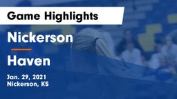 Nickerson  vs Haven  Game Highlights - Jan. 29, 2021