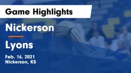 Nickerson  vs Lyons  Game Highlights - Feb. 16, 2021