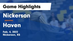 Nickerson  vs Haven  Game Highlights - Feb. 4, 2022