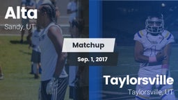 Matchup: Alta  vs. Taylorsville  2017