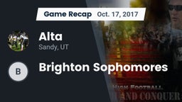 Recap: Alta  vs. Brighton Sophomores 2017