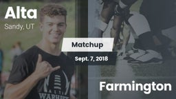 Matchup: Alta  vs. Farmington  2017