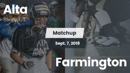 Matchup: Alta  vs. Farmington 2018