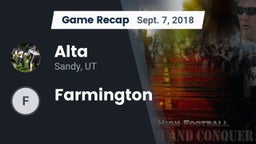 Recap: Alta  vs. Farmington 2018