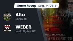 Recap: Alta  vs. WEBER  2018
