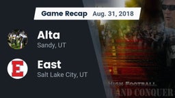 Recap: Alta  vs. East  2018