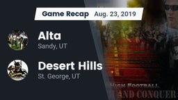 Recap: Alta  vs. Desert Hills  2019