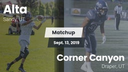Matchup: Alta  vs. Corner Canyon  2019