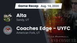 Recap: Alta  vs. Coaches Edge - UYFC 2020