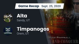 Recap: Alta  vs. Timpanogos  2020