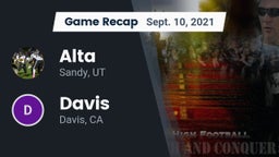 Recap: Alta  vs. Davis  2021