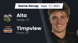 Recap: Alta  vs. Timpview  2021