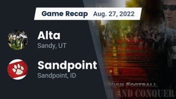 Recap: Alta  vs. Sandpoint  2022