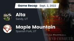 Recap: Alta  vs. Maple Mountain  2022