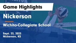 Nickerson  vs Wichita-Collegiate School  Game Highlights - Sept. 23, 2023
