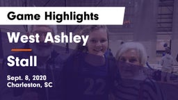 West Ashley  vs Stall Game Highlights - Sept. 8, 2020
