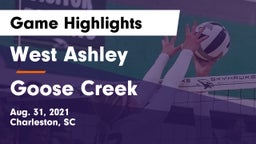 West Ashley  vs Goose Creek  Game Highlights - Aug. 31, 2021