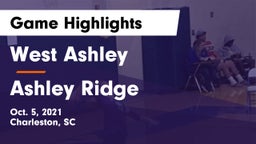West Ashley  vs Ashley Ridge  Game Highlights - Oct. 5, 2021