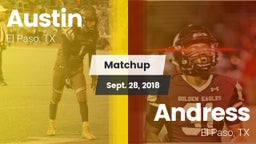 Matchup: Austin  vs. Andress  2018
