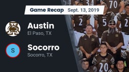 Recap: Austin  vs. Socorro  2019