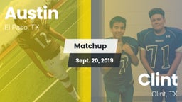 Matchup: Austin  vs. Clint  2019