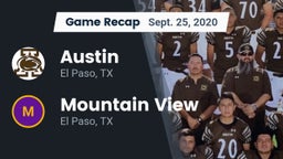 Recap: Austin  vs. Mountain View  2020