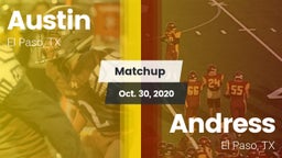 Matchup: Austin  vs. Andress  2020