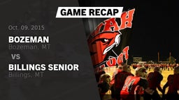 Recap: Bozeman  vs. Billings Senior  2015