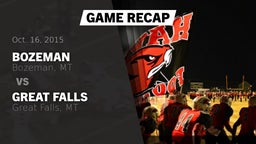 Recap: Bozeman  vs. Great Falls  2015