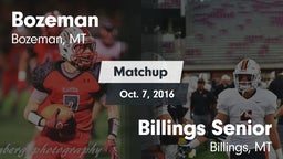 Matchup: Bozeman  vs. Billings Senior  2016