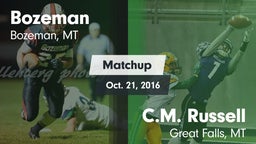 Matchup: Bozeman  vs. C.M. Russell  2016