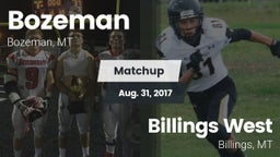 Matchup: Bozeman  vs. Billings West  2017