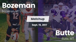 Matchup: Bozeman  vs. Butte  2017