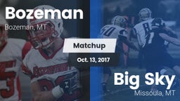 Matchup: Bozeman  vs. Big Sky  2017