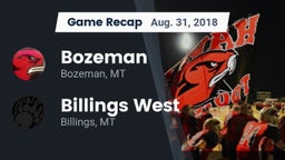 Recap: Bozeman  vs. Billings West  2018