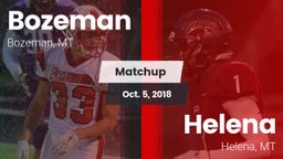 Matchup: Bozeman  vs. Helena  2018