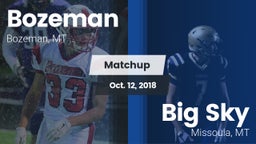 Matchup: Bozeman  vs. Big Sky  2018