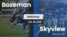Matchup: Bozeman  vs. Skyview  2018