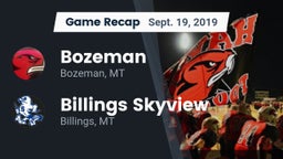Recap: Bozeman  vs. Billings Skyview  2019