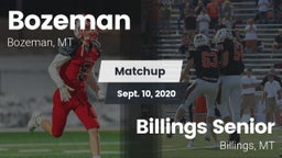 Matchup: Bozeman  vs. Billings Senior  2020