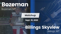 Matchup: Bozeman  vs. Billings Skyview  2020