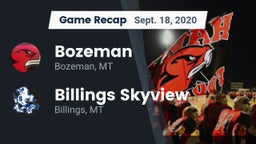 Recap: Bozeman  vs. Billings Skyview  2020